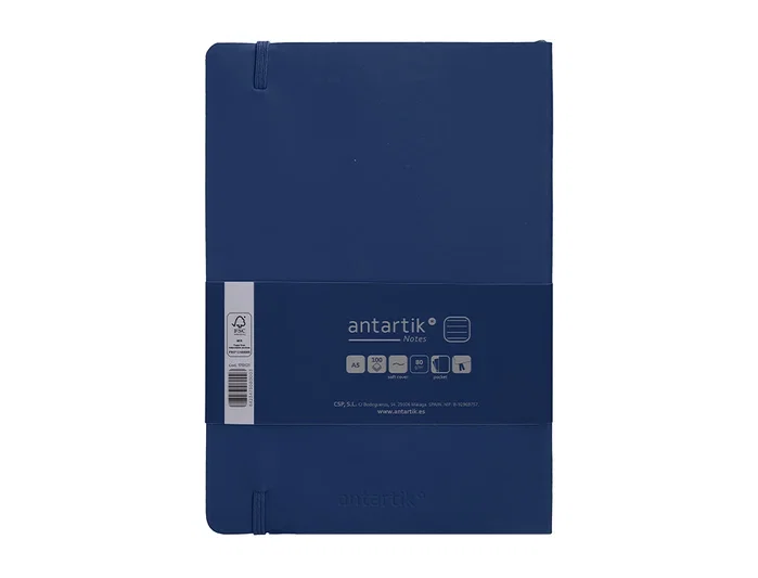 Antartik Cuaderno Antartik Notes Tapa Blanda Azul Marino A5