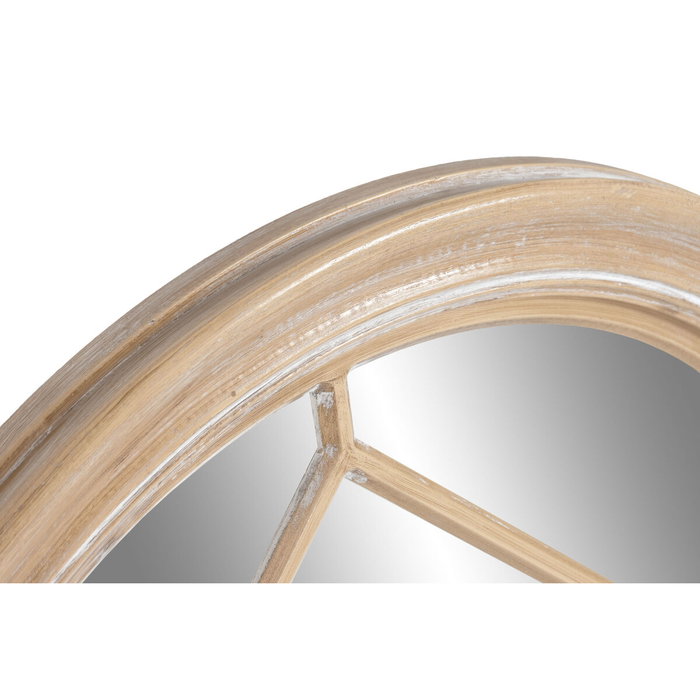 DKD Home Decor Espejo Redondo de Paulownia y Cristal Decapé Natural 69x69 cm DKD Home Decor Espejo Redondo de Paulownia y Cristal Decapé Natural 69x69 cm