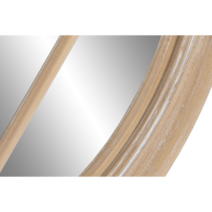 DKD Home Decor Espejo Redondo de Paulownia y Cristal Decapé Natural 69x69 cm DKD Home Decor Espejo Redondo de Paulownia y Cristal Decapé Natural 69x69 cm