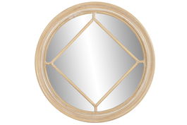 DKD Home Decor Espejo Tradicional Redondo Natural 4 x 69 x 69 cm