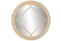 DKD Home Decor Espejo Redondo de Paulownia y Cristal Decapé Natural 69x69 cm