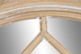 DKD Home Decor Espejo Redondo de Paulownia y Cristal Decapé Natural 69x69 cm