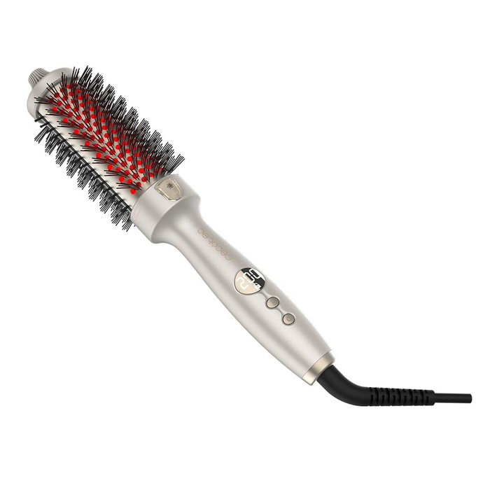 Cecotec Cepillo Alisador InstantCare ThermoGlow, 5 Temp, Infrarrojos, Iónico, 38mm, Pantalla