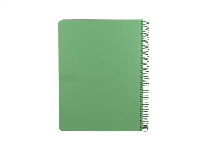 Antartik Cuaderno Espiral Micro A4 Tapa Foam 120 Hojas 90gr Cuadriculado 5mm Color Verde Matcha