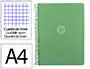 Antartik Cuaderno Espiral Micro A4 Tapa Foam 120 Hojas 90gr Cuadriculado 5mm Color Verde Matcha