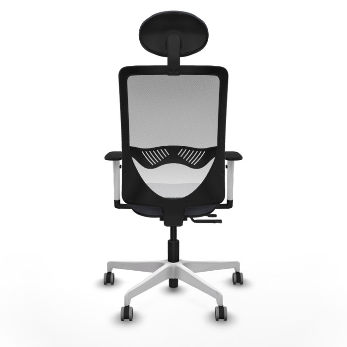 PIQUERAS Y CRESPO Silla de oficina Zulema Gris oscuro y Blanco con mecanismo Sincro/Traslack PIQUERAS Y CRESPO Silla de oficina Zulema Gris oscuro y Blanco con mecanismo Sincro/Traslack