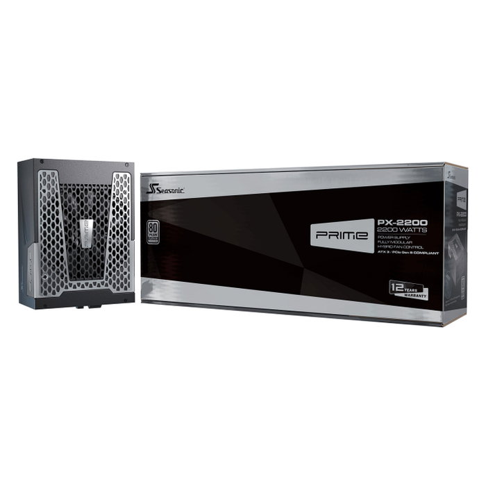 Seasonic Prime PX-2200 - Fuente de Alimentación PC 2200W ATX 3.0, 80 Plus Platinum, Modular, 220-240V, Negra - Seasonic Electronics
