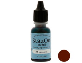 Tsukineko Tinta STAZON Marrón ganache para vidrio y plástico 15ml