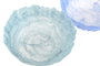 DKD Home Decor Centro de Mesa de Cristal Glaseado Surtido Azul y Turquesa