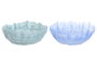 DKD Home Decor Centro de Mesa de Cristal Glaseado Surtido Azul y Turquesa
