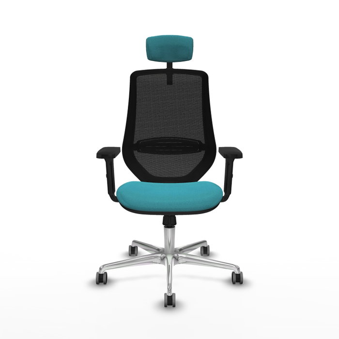 PIQUERAS Y CRESPO Silla de oficina Mardos con mecanismo Sincro, Turquesa y Negro PIQUERAS Y CRESPO Silla de oficina Mardos con mecanismo Sincro, Turquesa y Negro