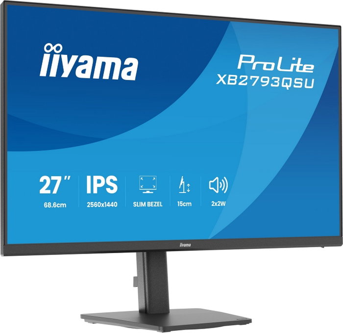 iiyama ProLite XB2793QSU-B1 Monitor 27 pulgadas QHD IPS 75Hz Black