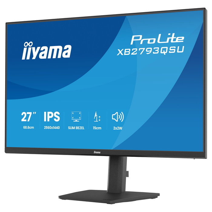 iiyama ProLite XB2793QSU-B1 Monitor 27 pulg. WQHD IPS 75Hz Black