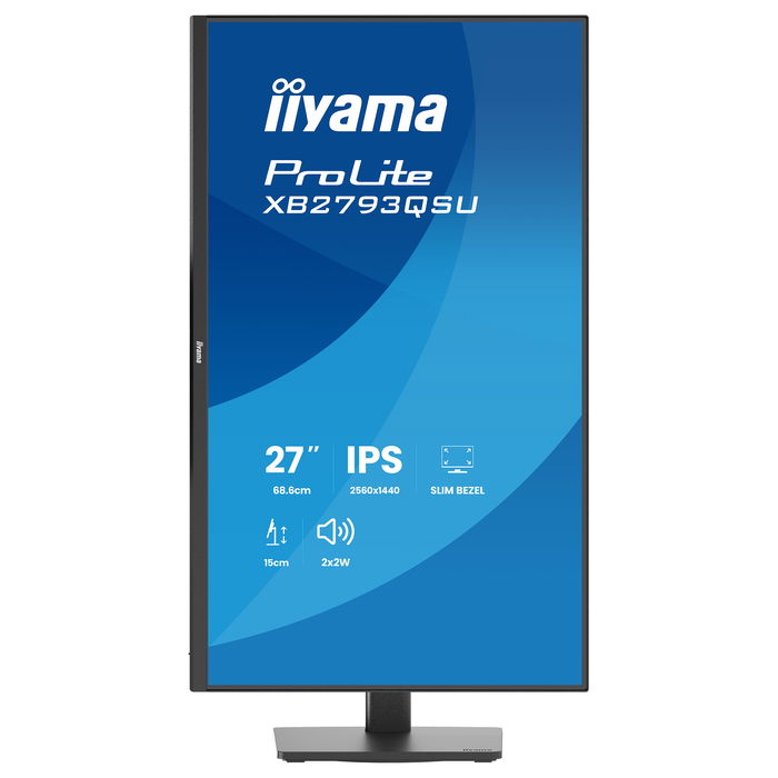 iiyama ProLite XB2793QSU-B1 Monitor LED IPS 27" 2560x1440 Quad HD 75Hz AMD FreeSync HDMI DP Altavoces Negro