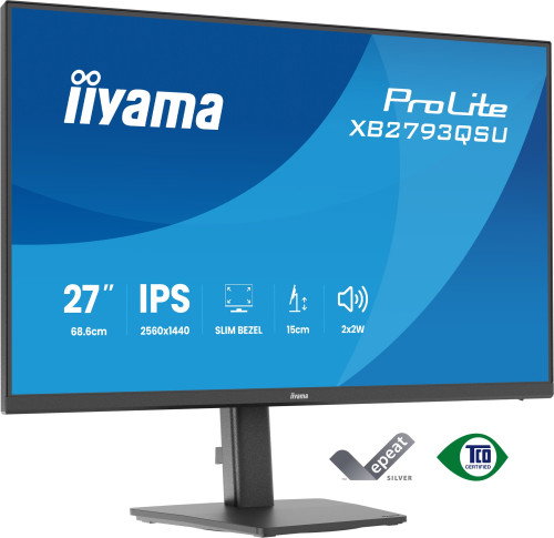 iiyama ProLite XB2793QSU-B1 Monitor QHD IPS 27 pulg. 75Hz
