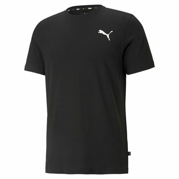 Camiseta de Manga Corta Hombre Puma Essentials Small Logo Negro