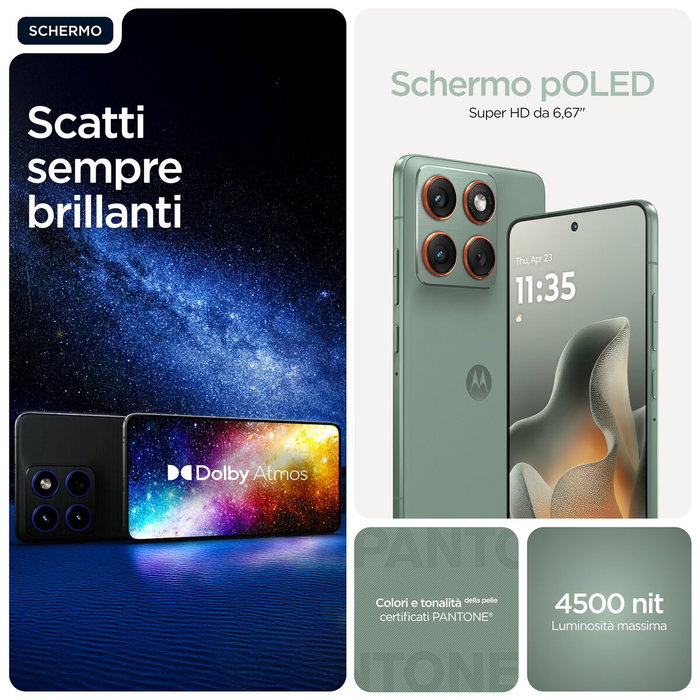 Smartphone Motorola Edge 70 5G 6,67" Octa Core 12 GB RAM 512 GB Verde
