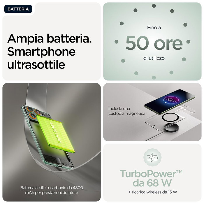 Smartphone Motorola Edge 70 5G 6,67" Octa Core 12 GB RAM 512 GB Verde