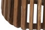 DKD Home Decor Mesita Auxiliar Moderno Blanco Natural Marmol Mango 47 x 58 x 47 cm