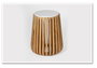 DKD Home Decor Mesita Auxiliar Moderno Blanco Natural Marmol Mango 47 x 58 x 47 cm