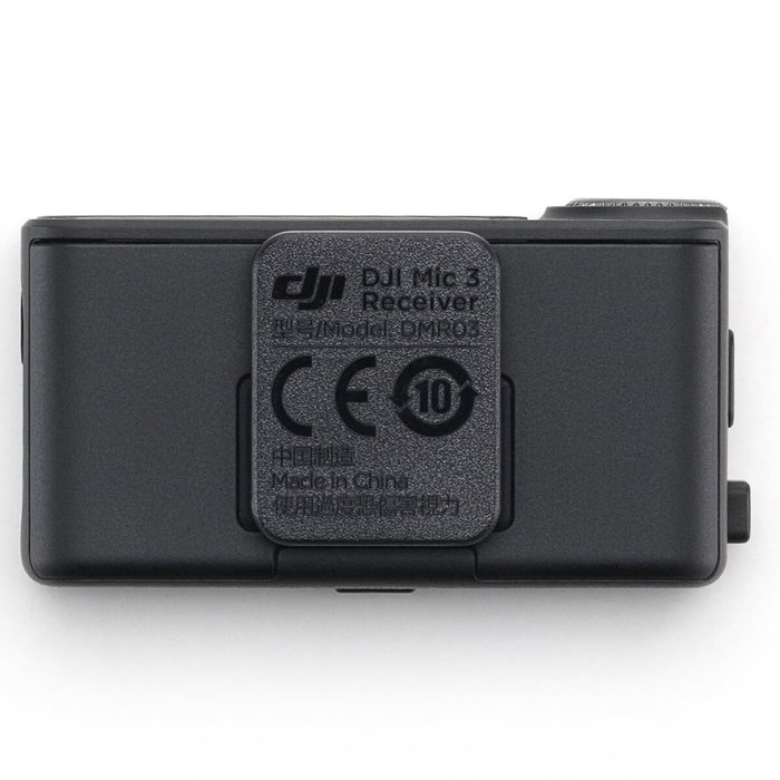 DJI Mic 3 Receptor de Micrófono Inalámbrico con Pantalla AMOLED de 1,1 pulgadas