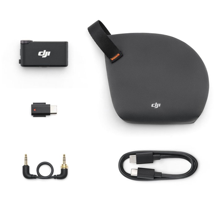 DJI Mic 3 Receptor de Micrófono Inalámbrico con Pantalla AMOLED de 1,1 pulgadas