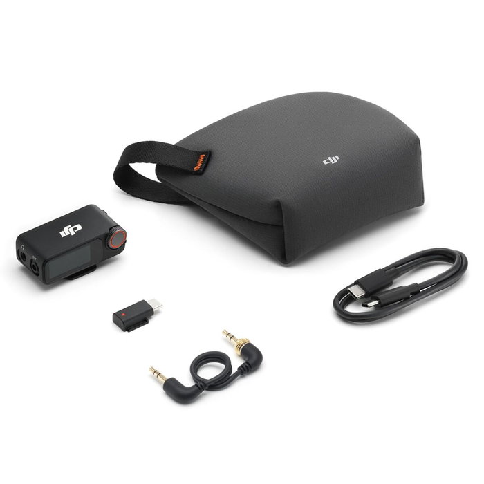 DJI Mic 3 Receptor de Micrófono Inalámbrico con Pantalla AMOLED de 1,1 pulgadas
