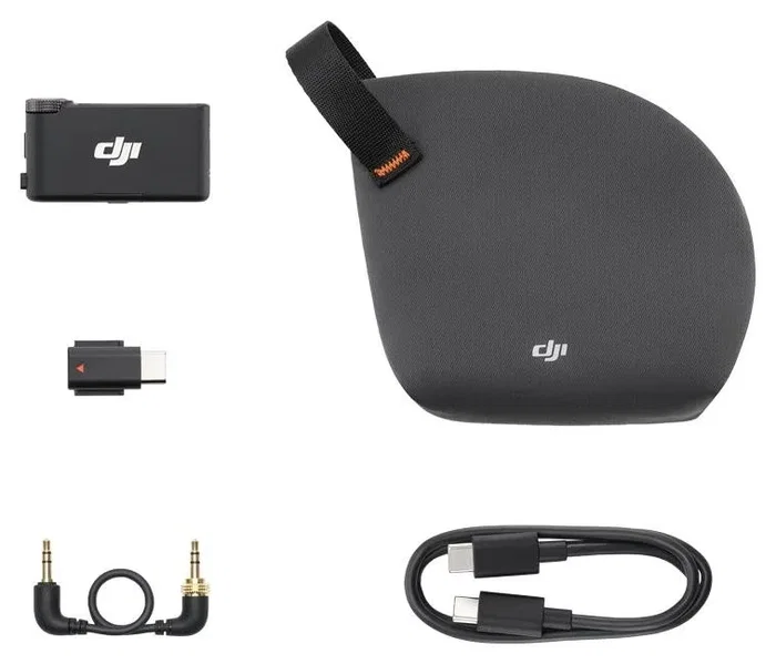 DJI Mic 3 Receptor de Micrófono Inalámbrico con Pantalla AMOLED de 1,1 pulgadas