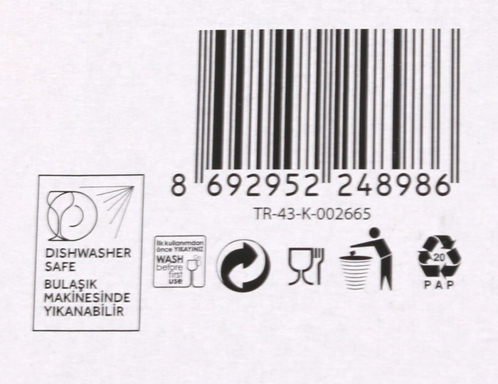Lav Set 6 Vasos "Nora" 325 cc (8 Cajas)