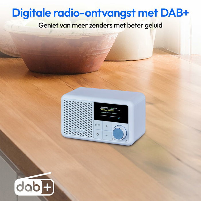 Medion LIFE® S66822 Radio Portátil DAB+ Bluetooth Aguamarina Medion LIFE® S66822 Radio Portátil DAB+ Bluetooth Aguamarina