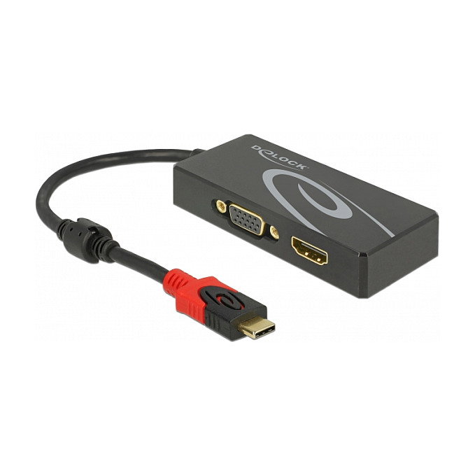 DeLOCK 87730 USB Type-C™ Splitter con salida HDMI y VGA DeLOCK 87730 USB Type-C™ Splitter con salida HDMI y VGA