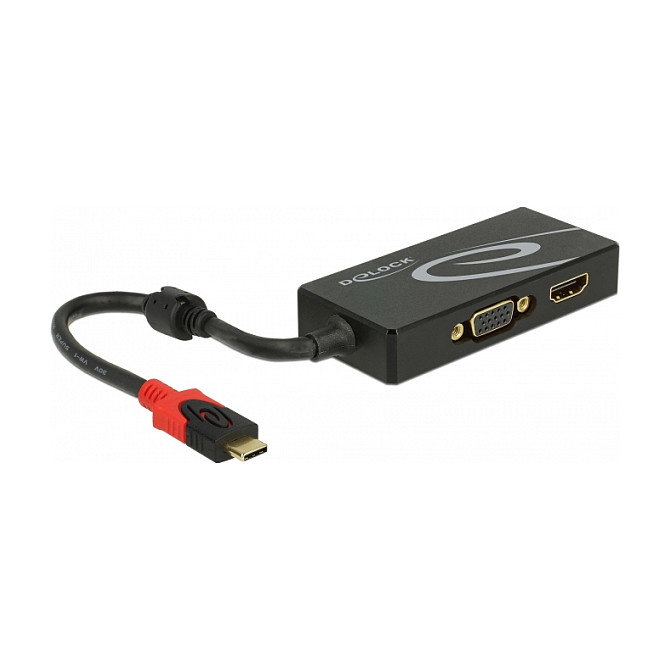 DeLOCK 87730 USB Type-C™ Splitter con salida HDMI y VGA DeLOCK 87730 USB Type-C™ Splitter con salida HDMI y VGA