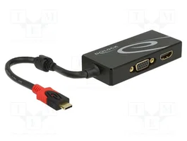 DeLOCK 87730 USB Type-C™ Splitter con salidas HDMI y VGA