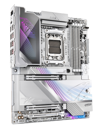 Gigabyte X870E AORUS MASTER X3D ICE, ATX, Blanco Gigabyte X870E AORUS MASTER X3D ICE, ATX, Blanco