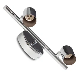 Aplique de Pared 2xGU10 Sin Lámpara Georgia HO-APL-GU10-003 Orientable Aluminio Interior