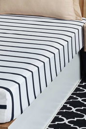L'essentiel linge de maison Funny Cizgili Juego de Sábanas Individual Marrón 65% Algodón 35% Poliéster 100x200 cm
