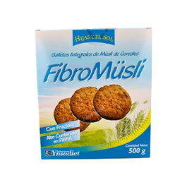 YNSADIET Galletas Fibromuesli Chocolate Alto Contenido en Fibra con Fructosa 500Gr.