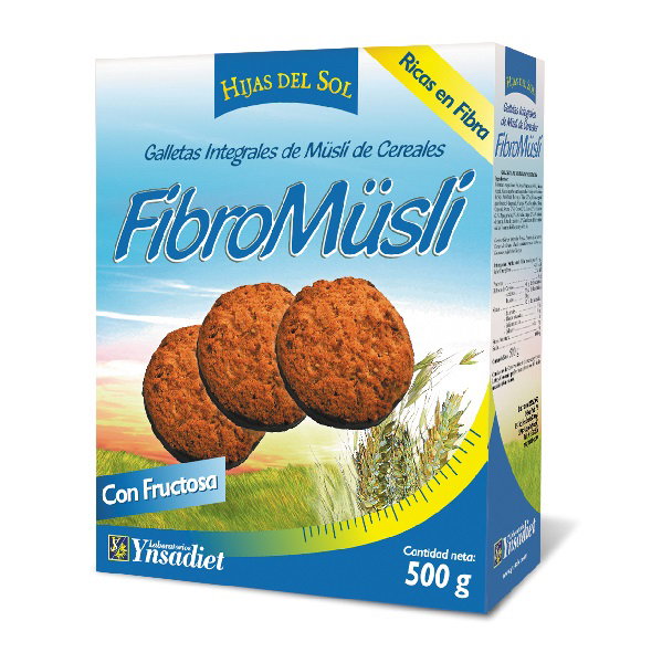 HIJAS DEL SOL Galletas Fibromuesli Chocolate 500g HIJAS DEL SOL Galletas Fibromuesli Chocolate 500g
