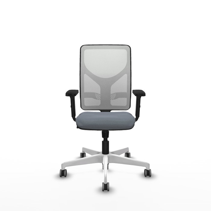 PIQUERAS Y CRESPO Silla de oficina Motilla con Mecanismo Sincro, Gris y Blanca PIQUERAS Y CRESPO Silla de oficina Motilla con Mecanismo Sincro, Gris y Blanca