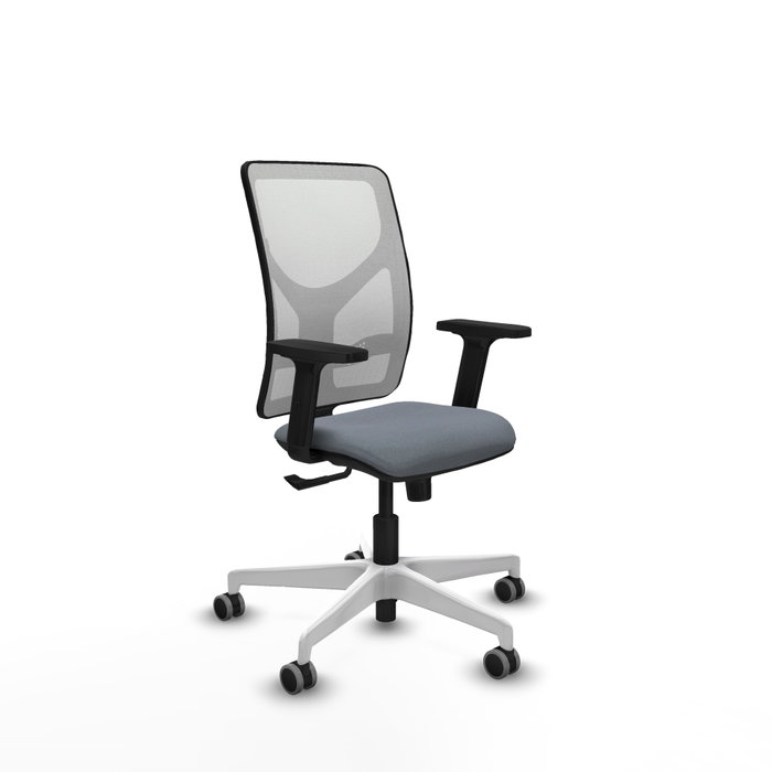 PIQUERAS Y CRESPO Silla de oficina Motilla con Mecanismo Sincro, Gris y Blanca PIQUERAS Y CRESPO Silla de oficina Motilla con Mecanismo Sincro, Gris y Blanca