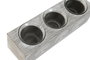 DKD Home Decor Portavelas Indio Gris Blanco 7 x 7 x 23 cm MDF Cristal (4 Unidades)
