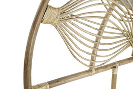 DKD Home Decor Cabecero Cama Bali2 Rattan Natural Hecho a Mano para Cama 150-180 cm, Tropical, 176 x 127 x 4 cm