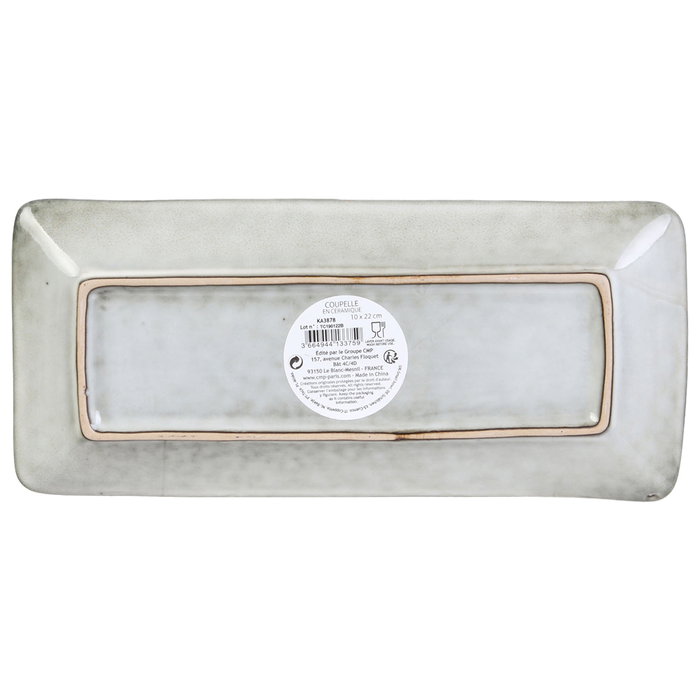 Home Deco Factory Bandeja Plato Arena Natural 10x22 cm