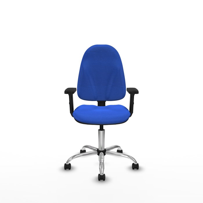 PIQUERAS Y CRESPO Silla de oficina Algarra Azul con brazos 2D