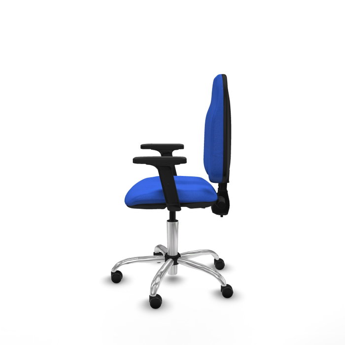 PIQUERAS Y CRESPO Silla de oficina Algarra Azul con brazos 2D