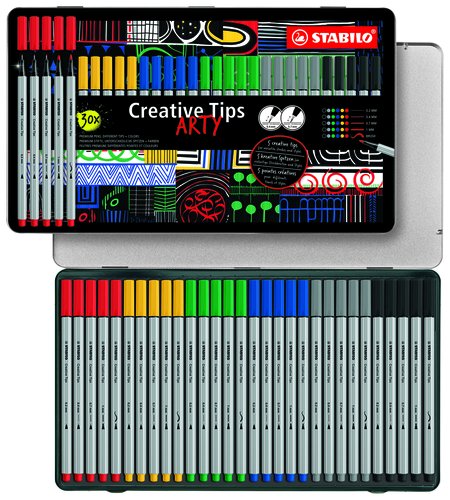 Stabilo Creative Tips Arty Line Classic Estuche Metálico de 30 Unidades