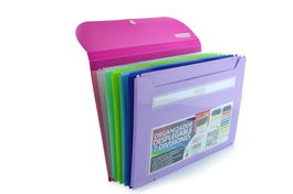 Clasificador Acordeon Office Box Pp Colorline 7 Dptos.Desplegable