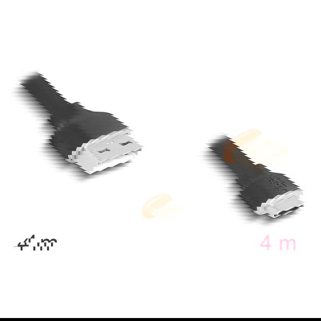 DeLOCK 81228 Cable USB 2.0 Tipo-A Macho a Tipo-C Macho (4m) para Transmisión de Datos y Carga - Negro