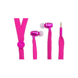 LogiLink Stereo In-Ear Headset con micrófono, 3,5 mm, rosa