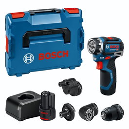 Bosch Professional GSR 12V-32 FC con 2 baterías de 2,0 Ah, cargador y puntas en L-BOXX